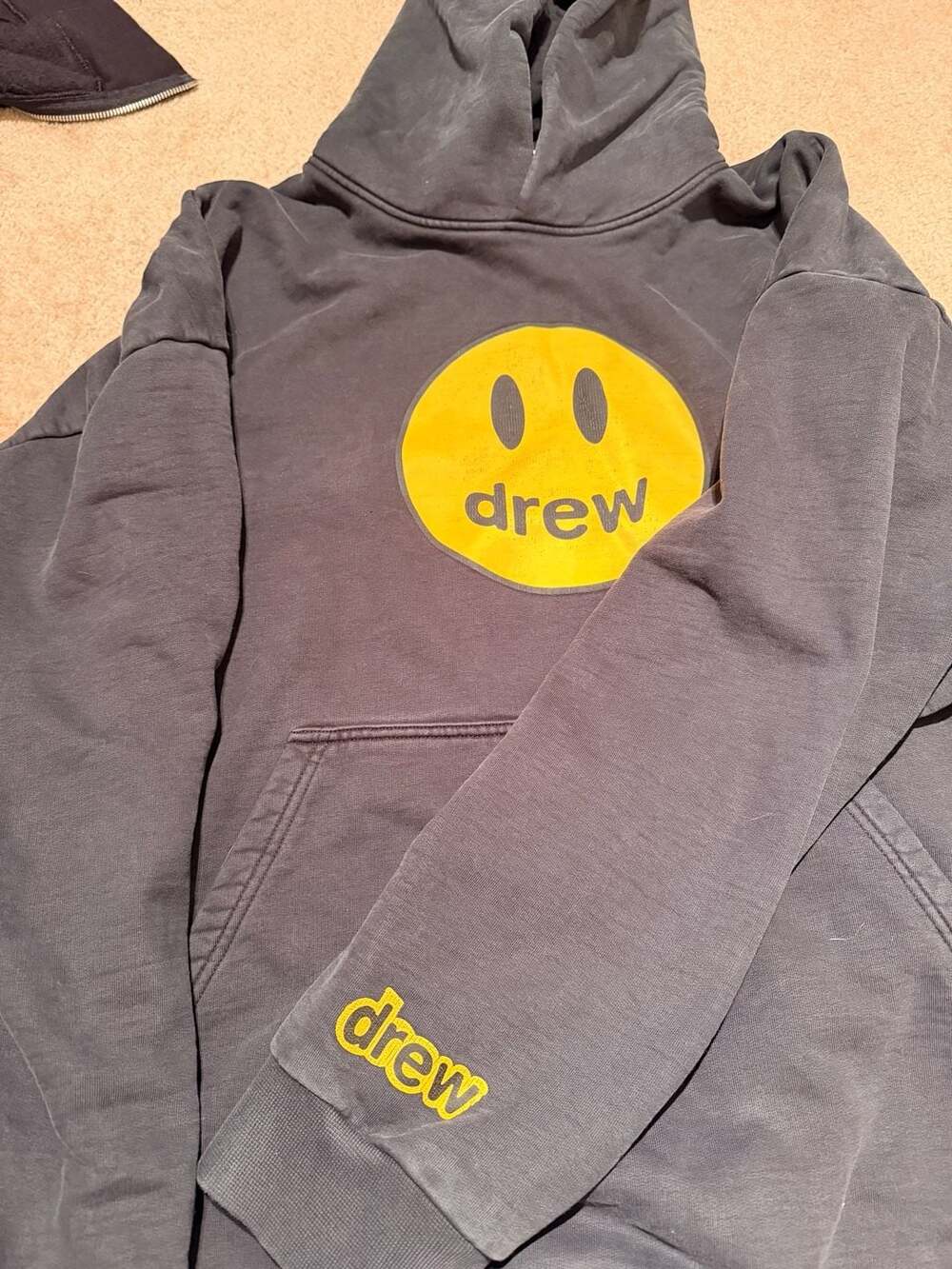 drew house Mascot Pullover Hoodie in Black Sz XL